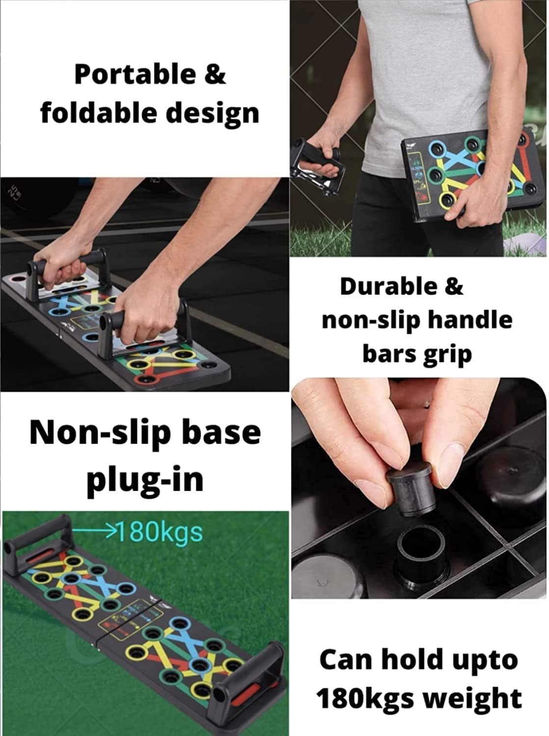 Foldable Push-Up Board for Home Gym