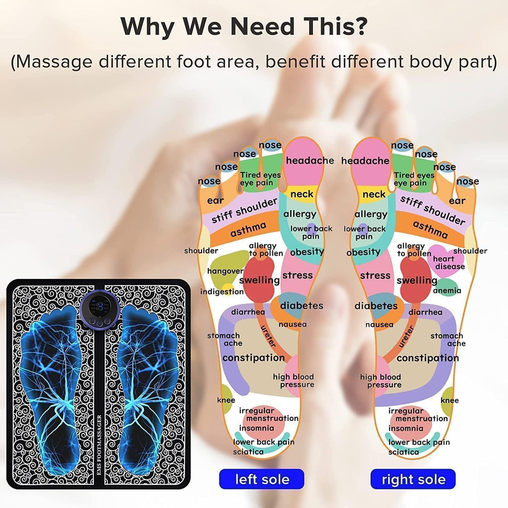 Foot Massager – Wireless Electric EMS Massage Machine for Relaxation & Pain Relief
