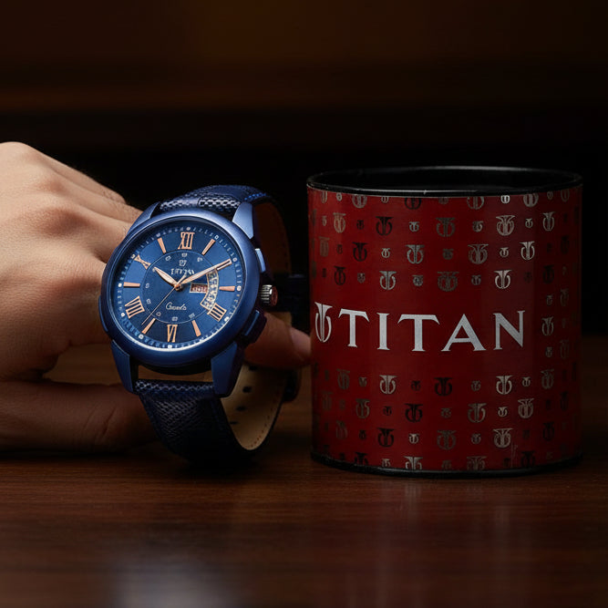 Analog Stylish Watch for Men – Unique casual timepiece with leather strap, elegant design, and comfortable wear.