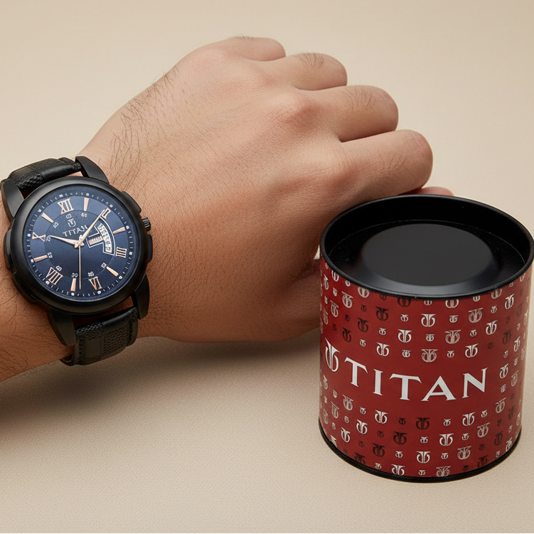 Analog Stylish Watch for Men – Unique design timepiece with casual elegance, durable build, and comfortable leather strap.